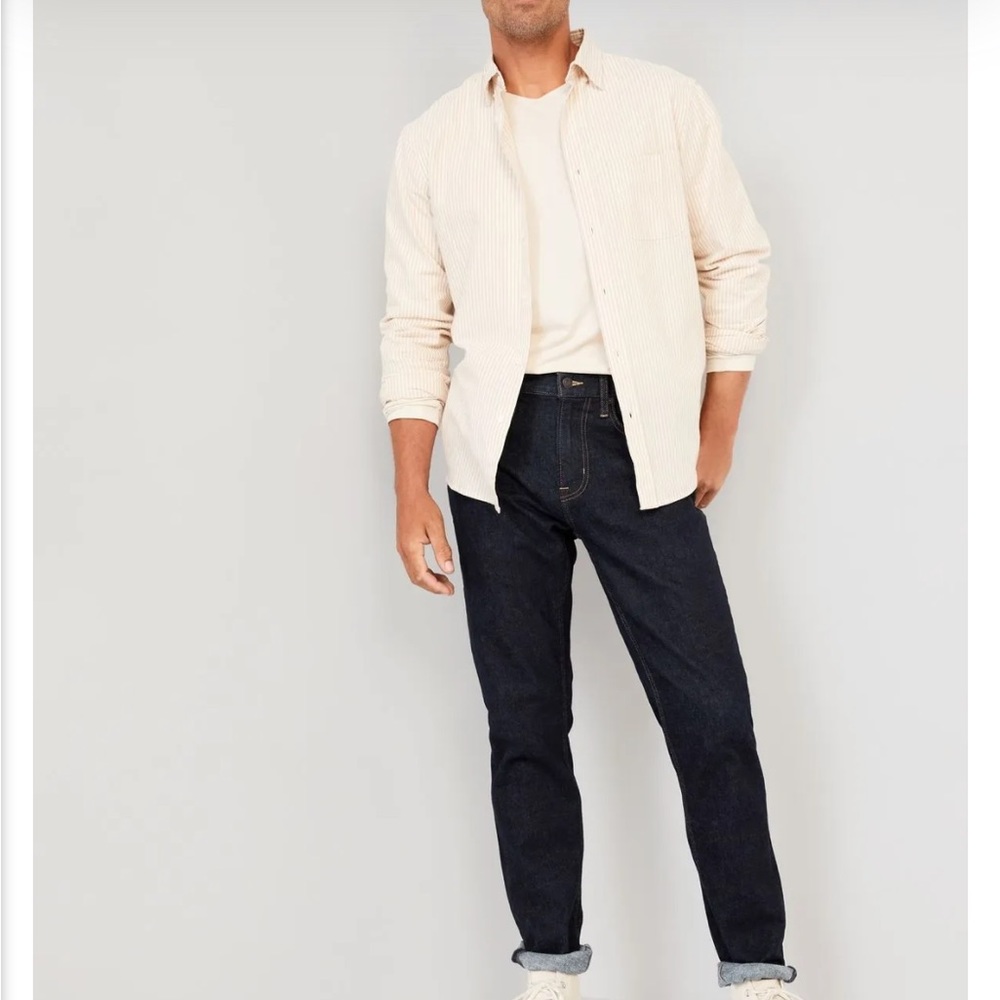 NWT, Old Navy, Men’s Relaxed Slim Taper Fit Denim, 48 x 34